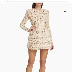 Bronx and Banco Cream Lace Mini Dress